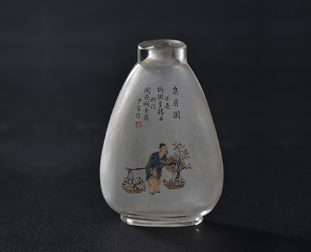 马少宣内画水晶鼻烟壶