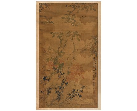 张守叙花鸟图轴